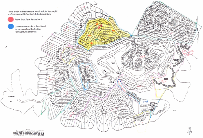 Point Venture Tx Deed Restriction Sections Map